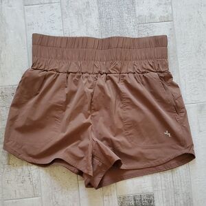 New JoyLab Brown Women's Small Exercise Running Shorts With Liner